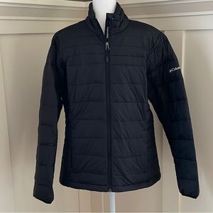 Mens Columbia Black Omni-heat Down Jacket Large